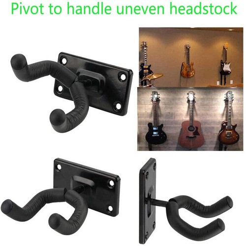 2Pcs Guitar Hangers Rack Adjustable Instrument Display Wall Mount Holder Hook US - Picture 8 of 19