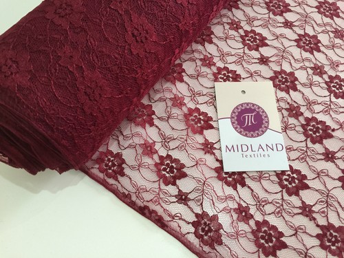 £2.99/m | Floral Lace Net Fabric | Midtex M184 | 45" Wide (Per Metre) - Picture 19 of 40