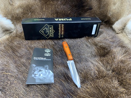 2018 Puma 120002 Schalen II Knife With Hardwood Handles Mint In Box - Picture 18 of 20
