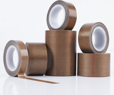 10M Teflon Tape PTFE High-Temp adhesive tape 0.13/0.18mm Thickess 10-100mm width