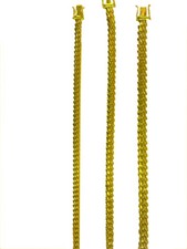 14k Solid Yellow Gold 5mm-7mm Men Women Miami Cuban Link Bracelet Size 7"-9"