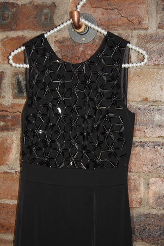 TED BAKER TUX LONG BLACK 'AAINA' SLEEVELESS DRESS SIZE 6 NWT - Picture 5 of 10