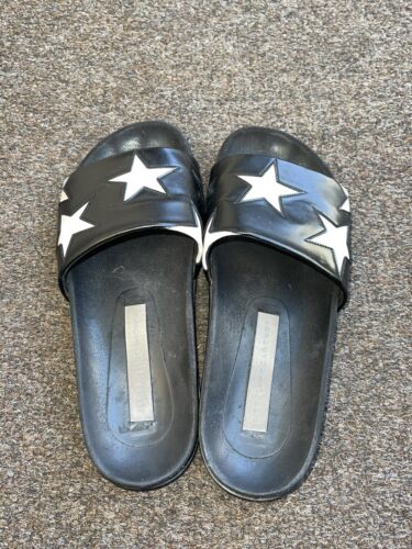 Infradito in pelle Stella McCartney nere bianche stelle taglia 37 - Foto 4 di 8