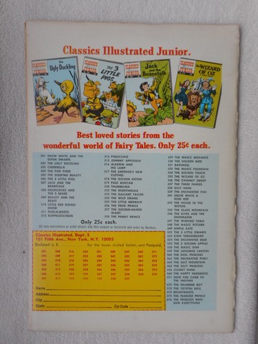 CLASSICS ILLUSTRATED JUNIOR N°518B 25 CENTS VO EN BON ÉTAT/ GOOD - Imagen 2 de 2
