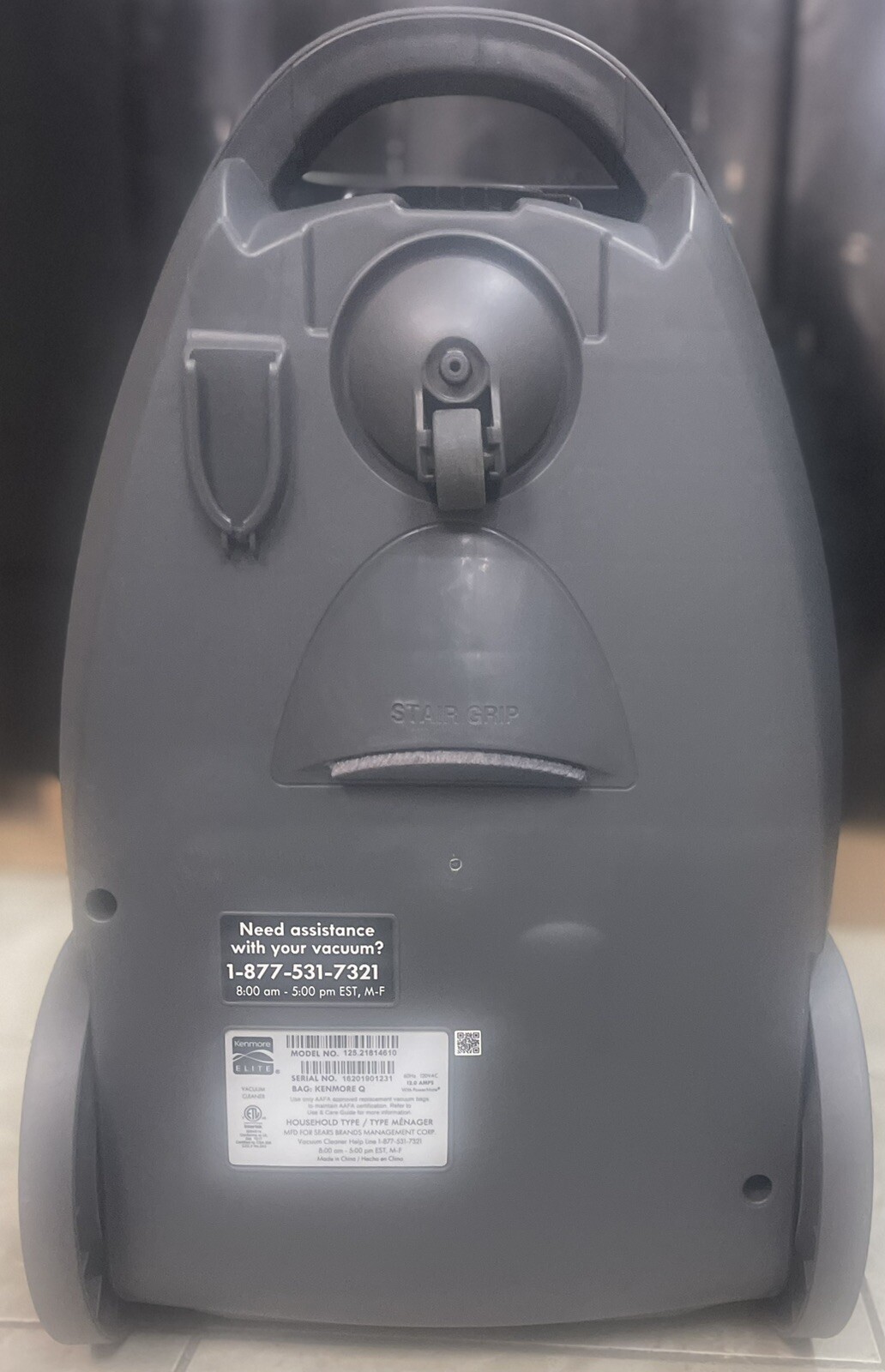 Kenmore Elite 21814 Pet Friendly CrossOver Canister Vacuum Cleaner