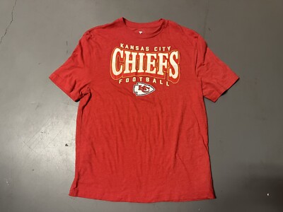 Kansas City Chiefs Red Fanatics Shirt Size Large NFL Football Mahomes