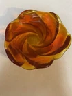 Fenton Vintage MCM Amberina Swirl Candy Dish/Ash Tray