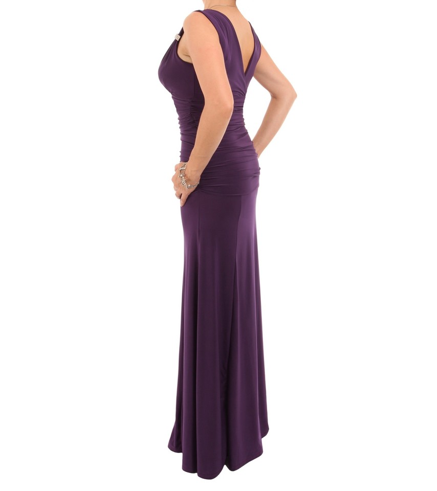 VC Opulent Cyan Cross Straps Sequin Crystal Detailing Dress for Fashion Galas Party Evening Gown