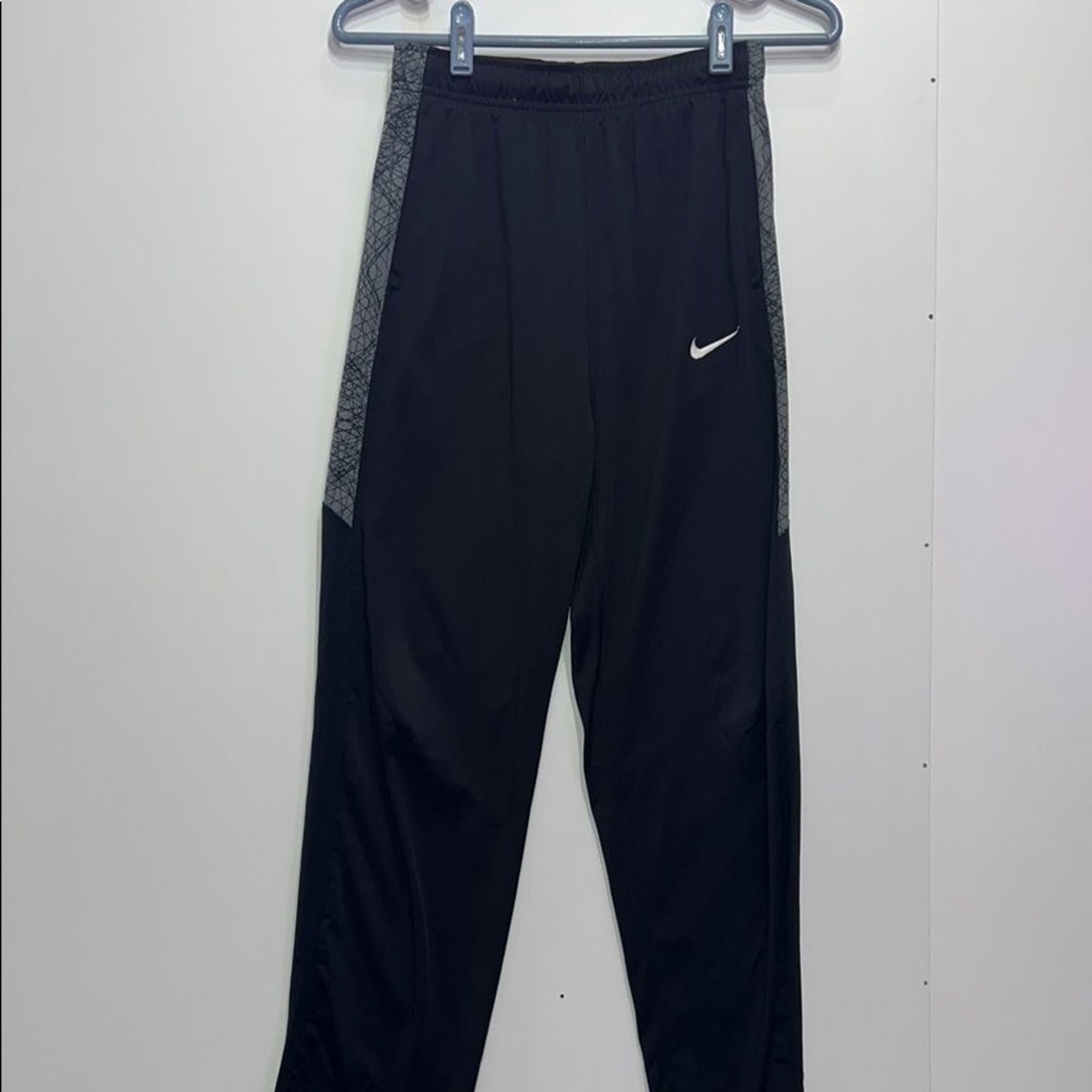 パンツ NIKE vintage side-fullopen pant BLACK XL Vintage Nike Men X-Large Track Pants Basketball Black White