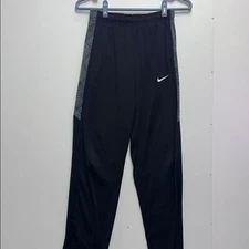 Nike Black Track Pants with Gray Accents dry-fit ZS XL