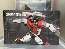 OPENED Generation Toy GT-11 Red Bull Transformers Sideswipe No Instructions