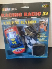   Vintage 2000 Nascar Racing Radio 24 Jeff Gordan AM/FM headphones NEW  