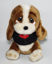 Dakin Basset Hound Flowers Behind The Back Plush Brown Multi 8.5  