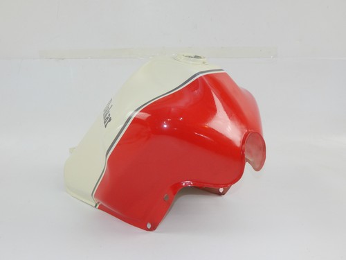 NOS GENUINE 1980's CAGIVA ELEFANT 125 DAKAR RED WHITE GAS TANK FUEL RESERVOIR - Zdjęcie 5 z 10