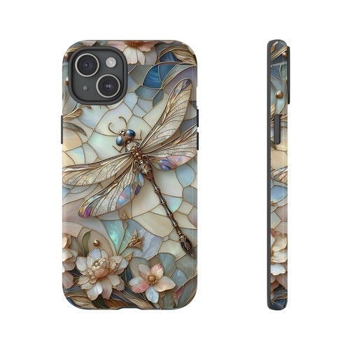 Luna Dragonfly Phone Case, Mother of Pearl Effect Phone Cover | X96 - 第 46/266 張圖片