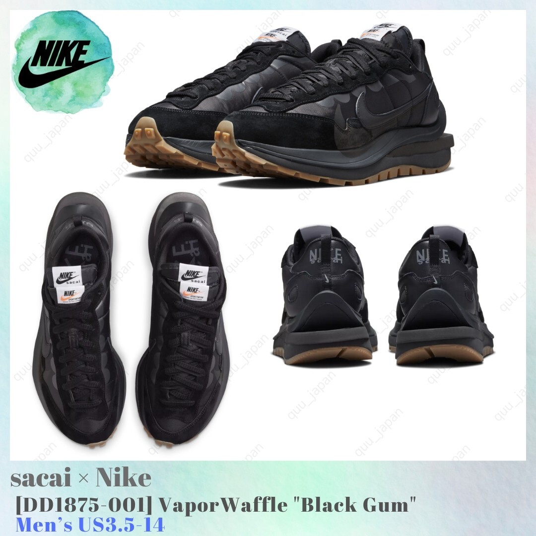 Size 12 - Nike VaporWaffle x Sacai Black for sale online | eBay