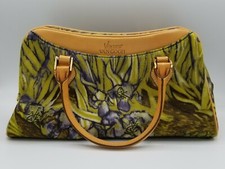 Vincent Van Gogh Women's Handbag Purse Irises Painting Print With Leather Straps