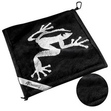Amphibian Golf Towel 14x14 Black Gray Waterproof Superior Cleaning Solution