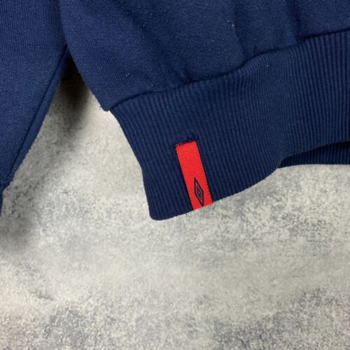 Umbro Big Logo Vintage Sweatshirt Men's Size M Blue Long Sleeve ` - Picture 7 of 8