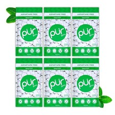PUR Gum Aspartame Free Chewing Gum 100 Xylitol Natural Spearmint Flavored Gum
