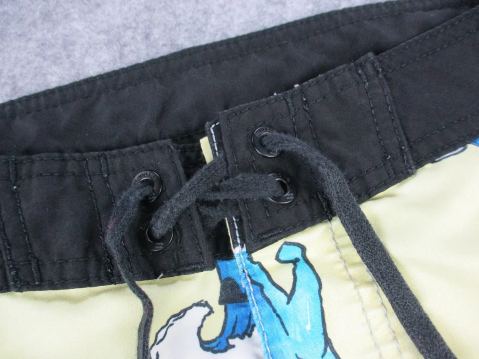 Bañador Billabong Board Shorts Para Hombre 32 Amarillo Azul Océano Ola Beber Cerveza Foto 4 de 4