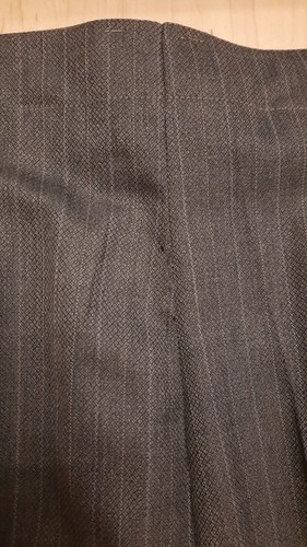 Scabal 100 % Cashmere Kaschmir Anzughose Dunkelgrau Nadelstreifen - Bild 7 von 8