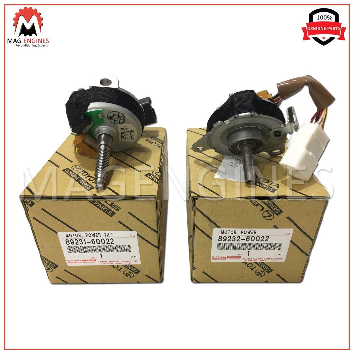 89231-60022 89232-60022 GENUINE POWER TILT MOTOR SET- LAND CRUISER