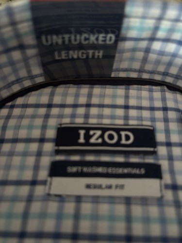Herren Izod, SoftWashed, Essentials, Hemd, M, Stretch, ungesteppte Länge 2398 - Bild 4 von 6