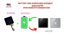 BUNDLE-iPod nano 6th Generation screen, battery replacement service-BUNDLE