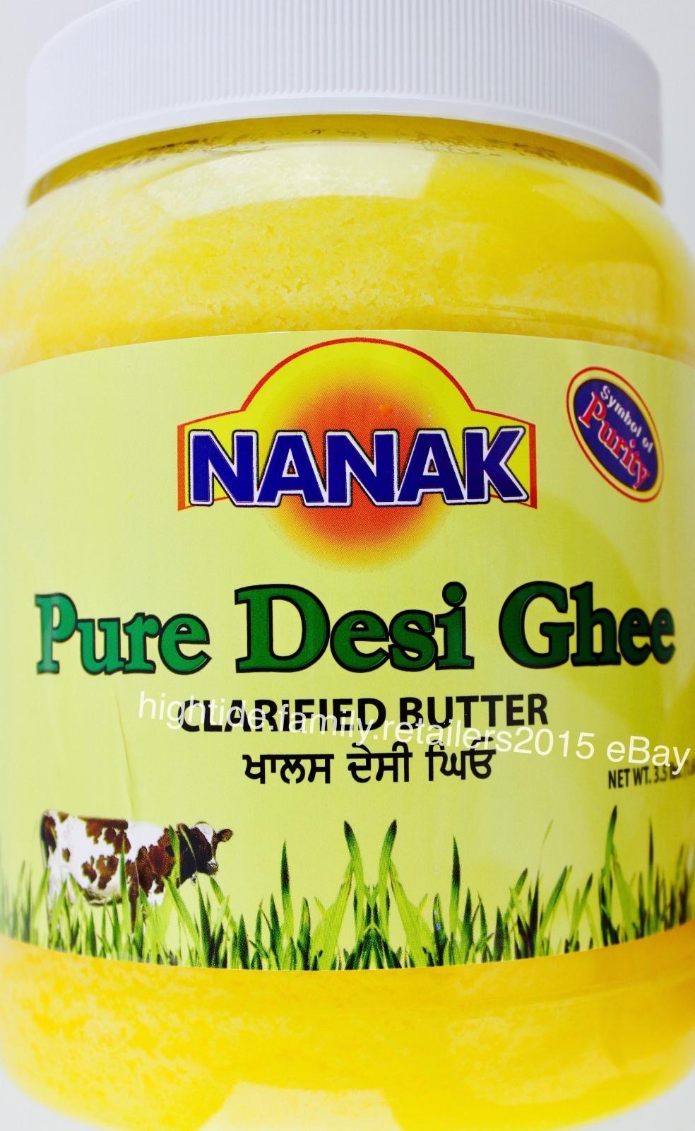 Nanak Pure Desi Ghee Clarified Butter Indian Cooking Baking, 56 Ounces