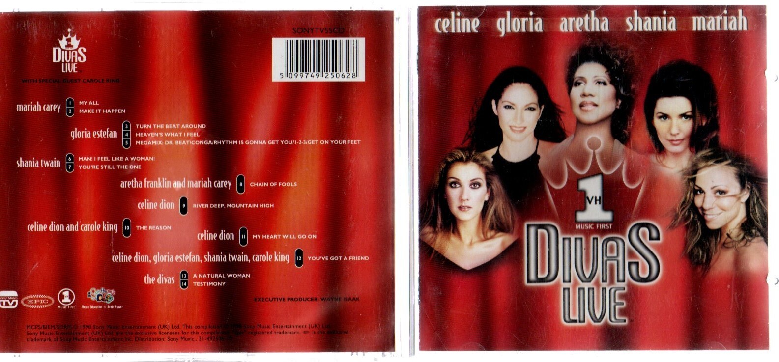 Divas Live by Celine, Gloria, Aretha, Shania, Mariah (CD, 1998)
