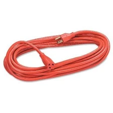 25' ft Heavy Duty Grounded Orange Extension Power Cord Indoor/Outdoor BN-3019