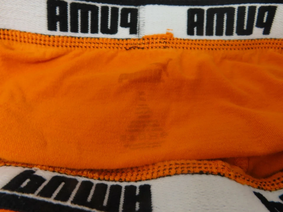Calzoncillos boxer PUMA para niños talla M ropa interior naranja negro elástico Foto 3 de 3