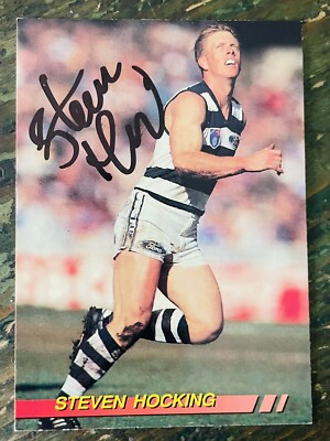 Steven Hocking Signed 1994 AFL Select Geelong Cats