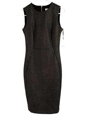 slim fit dress slacks Calvin Klein Logo Branded Sleeveless Jumpsuit, Size Medium in Black at Nordstrom Rack main image 0