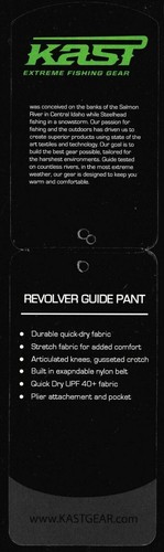 Kast Extreme Fishing Gear Revolver Guía Pantalones Caqui Tamaño Grande NWT en OP - Imagen 10 de 12