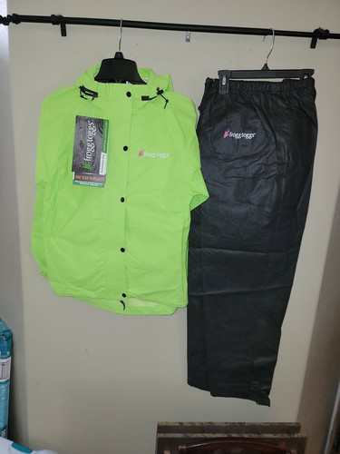 Frogg Toggs All Purpose Women's Rain & Wind Suit, Bright Lime/Black, Sm~OUTDOOR