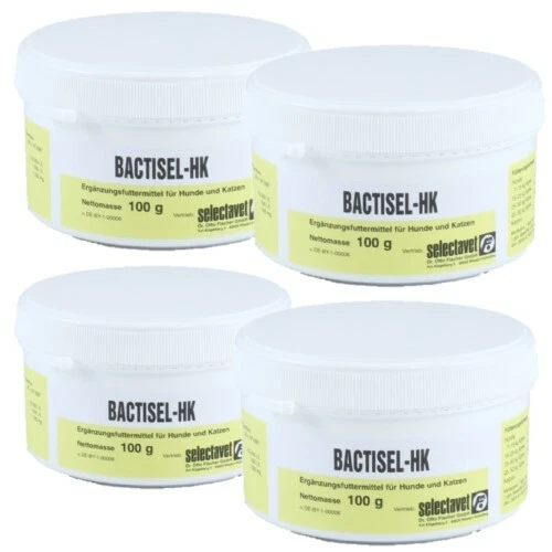 Bactisel HK 4 x Probiotikum 100g bei Durchfall für Hunde und Katzen