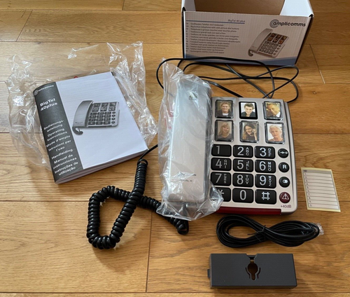 Amplicomms BigTel 40 Plus - BIG BUTTON PHONE for Elderly and Seniors - Loud - Picture 2 of 9