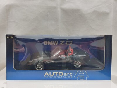 BMW Z8 Black AutoArt 1/18 German Sports Car Roadster New Boxed
