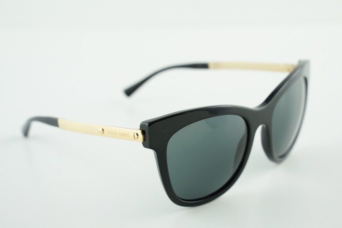 AR 8011 Giorgio Armani 5017/87 Polished Black Gold/Grey 53