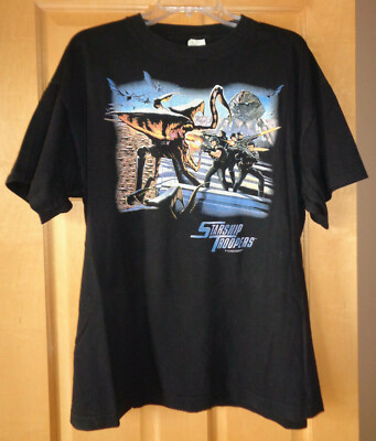 【threetimes】25HS★(S,M) Vintage Lettering Tee Vintage STARSHIP TROOPERS t-shirt size XL x-large 1997
