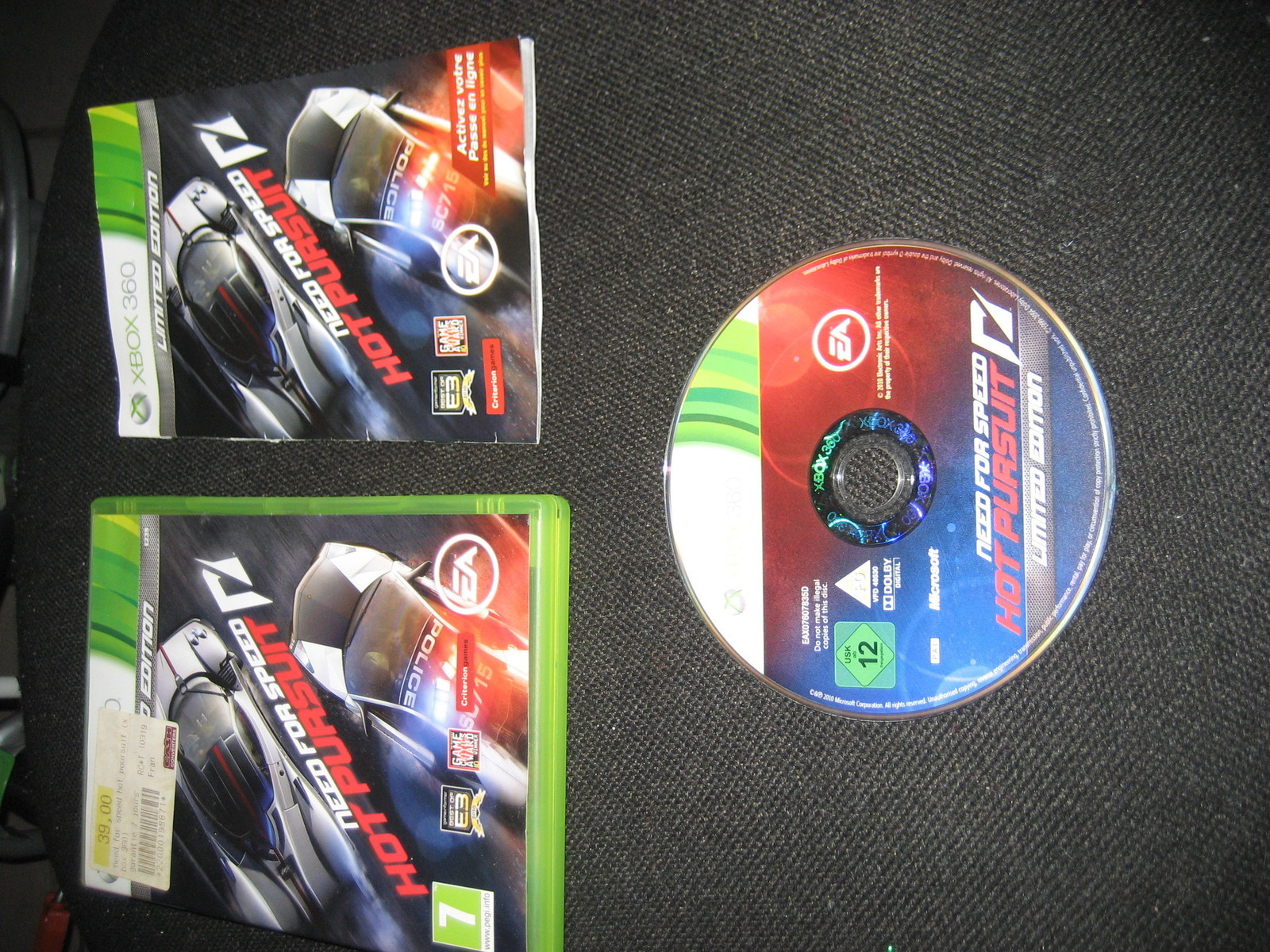 xbox 360      need for speed hot pursuit limited edition