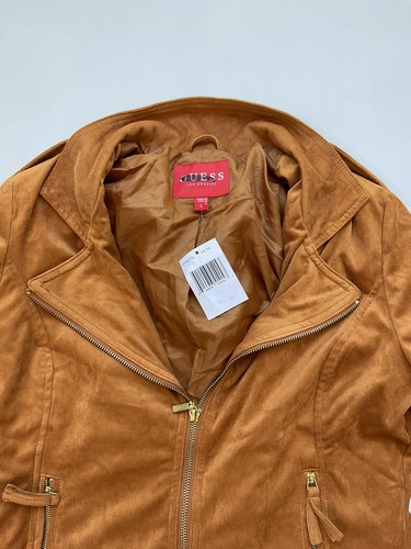 Guess Women’s Faux Suede Jacket In Camel Size L - Picture 5 of 8