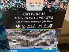 Gemmy Orchestra of Lights LED Projection Speaker 6 Songs New In Box