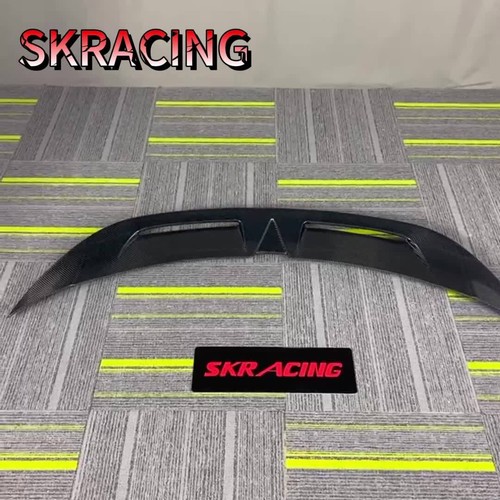Fits Porsche Taycan 20-24 Real Carbon Fiber Rear Trunk Lip Spoiler Wing Body Kit - Video 1 of 1