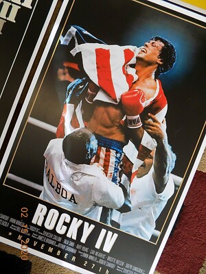 Rocky 1 2 3 4 Movie Posters Set 11 x 17 Sylvester Stallone Ivan