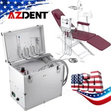 Mobile Dental Delivery Unit Oilless Air Compressor 4Holes/Portable Dental Chair