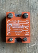 CONTINENTAL INDUSTRIES S505-OSJ610-000 SOLID STATE RELAY 3-32VDC 10A 24-330VAC