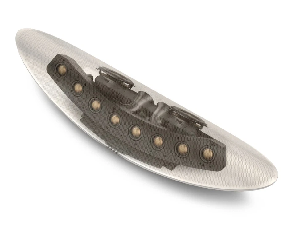 Cleer Audio CRESCENT Smart Speaker with Google Home, Airplay 2, Chromecast and 3 - Image 4 of 4